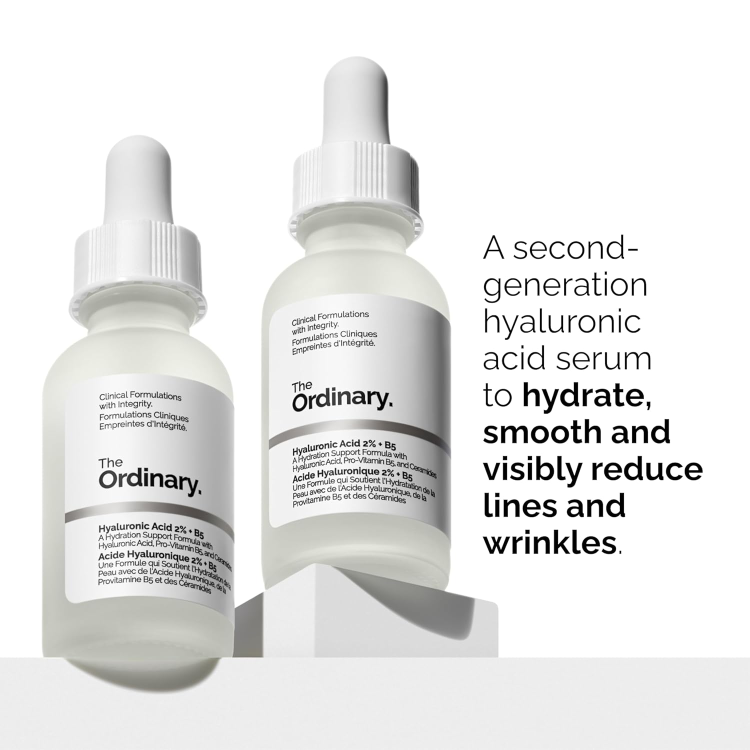 the ordinary skin support basics duo skin care bundle set for all skin types hyaluronic acid 2% + b5 1 fl oz, niacinamide 10% + zinc 1% 1 fl o