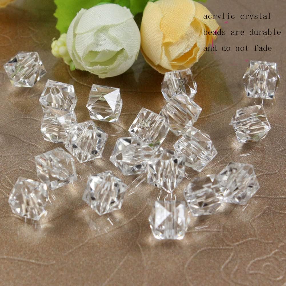 16 Stems Acrylic Glass Flower Bouquet Handmade Crystal Silver Glitter Berry Branches Beaded Artificial Flowers - Image 8